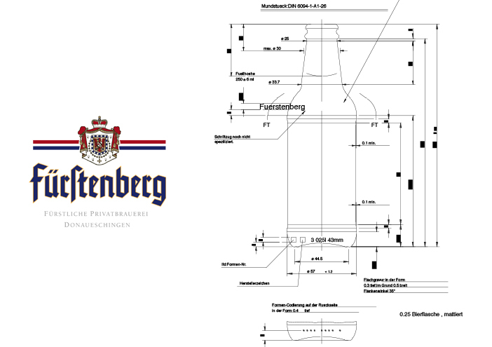 Chilinoff flaschenform