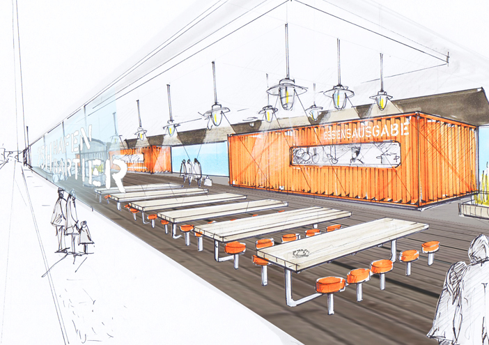 Hafenquartier innenansicht