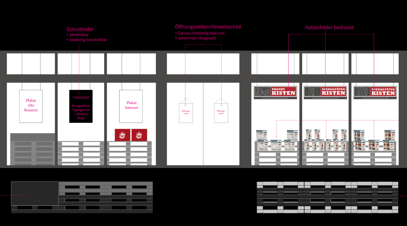 Stoertebeker Brauereimarkt Schaufenster